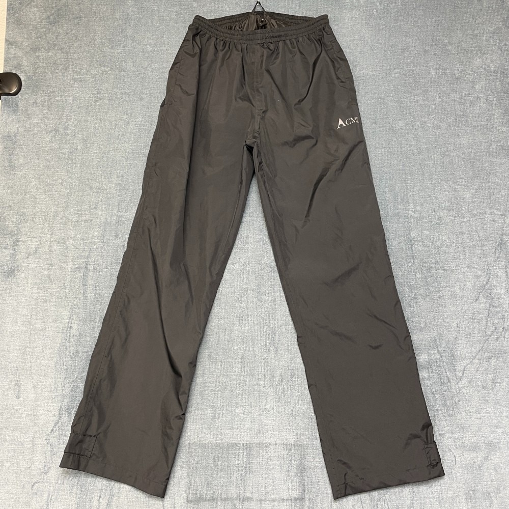 Acme Projects Outdoor Series Rain Pants Men 36 Black Drawstring Waist Waterproof